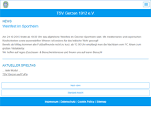 Tablet Screenshot of fussball-gerzen.de